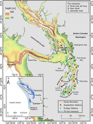 Propagation of the 2014–2016 Northeast Pacific Marine Heatwave Through the Salish Sea